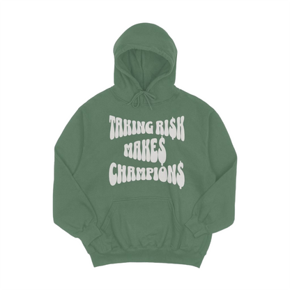 MENS PREMIUM HOOD - 5120S TAKING RISK MAKES CHAMPIONS SAGE